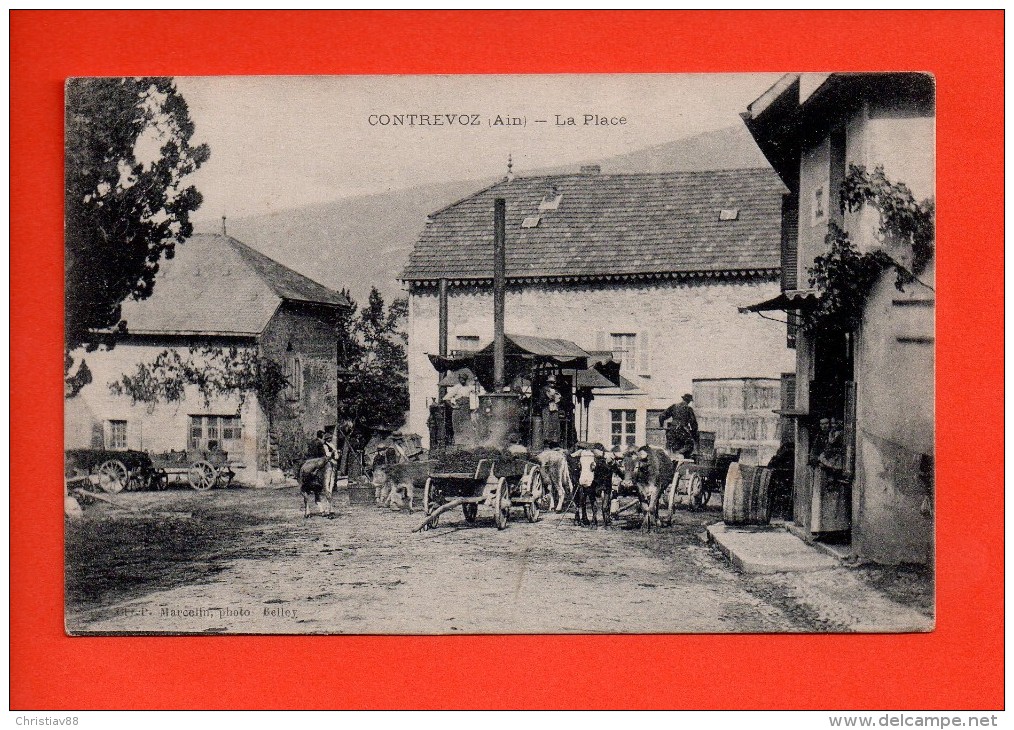 CONTREVOZ (Ain) - La Place - Alambic - Bouilleur De Cru - SUPERBE CARTE (E) - Non Classés