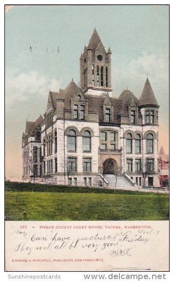 Pierce County Court House Tacoma Washington 1907 - Tacoma