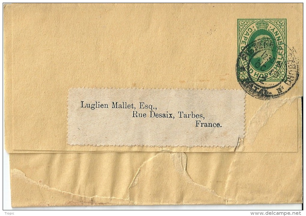 Carte -  Lettre    Entier  Postal  D' Affrique  Du  Sud  En  Direction  De  Tarbes   ( 65 ) - Autres & Non Classés