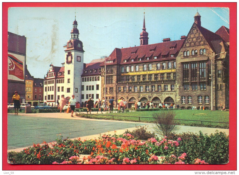 158580 / Karl-Marx-Stadt ( Bezirk ) - RATHAUS , CLOCK TOWER -  Germany Deutschland Allemagne Germania - Chemnitz (Karl-Marx-Stadt 1953-1990)