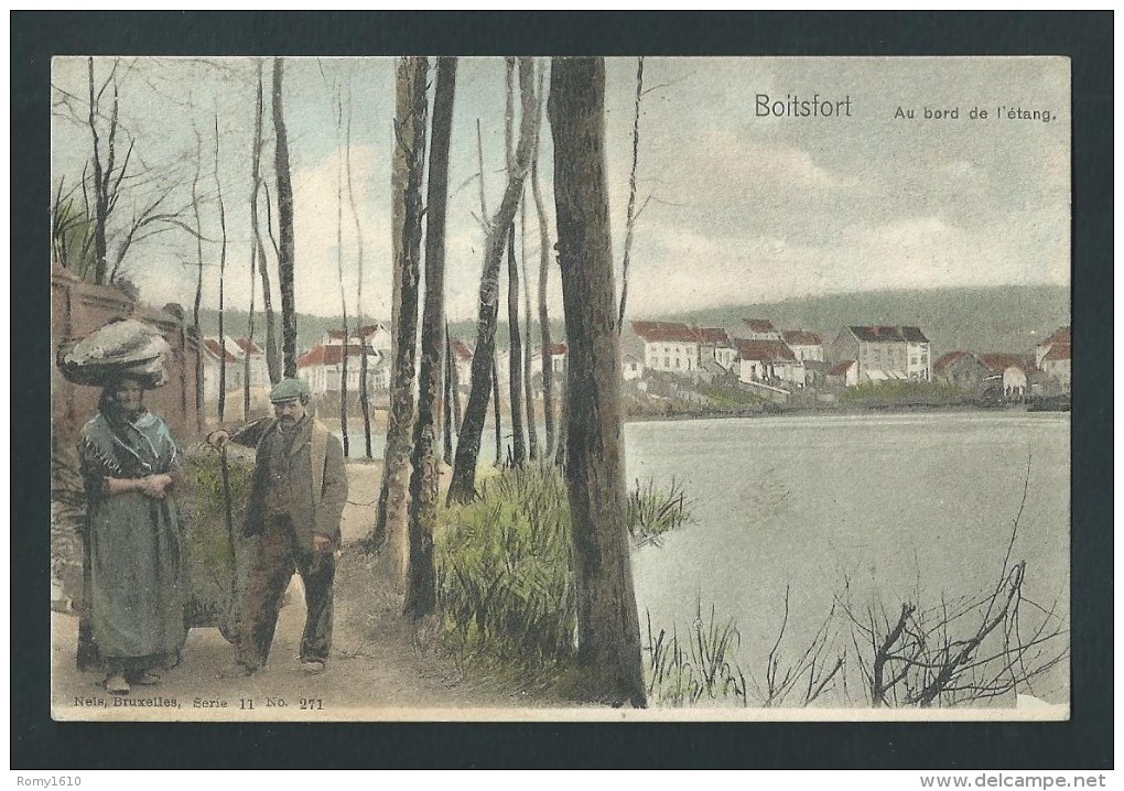 BOITSFORT. Au Bord De L'étang. Belle Carte Animée, En Couleur. Nels Série 11, N°271. - Watermaal-Bosvoorde - Watermael-Boitsfort