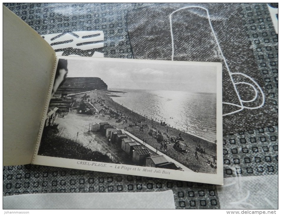 Carnet  De 12 Cp  Sur  Criel  - Plage - Criel Sur Mer