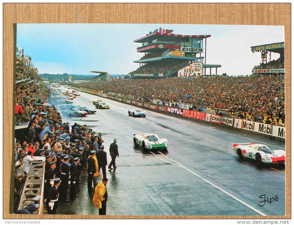 CPSM - LE DEPART DES 24 HEURES DU MANS 1968 24h . PORSCHE 908 N°31et N°32. - Le Mans