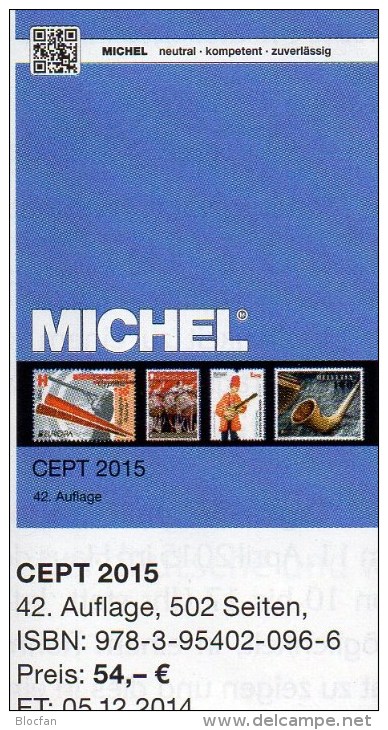 CEPT Briefmarken Katalog 2015 Neu 54€ MICHEL+JG-Tabelle EUROPA Vorläufer EG NATO EFTA KSZE Symphatie 978-3-95402-096-6 - Altri & Non Classificati