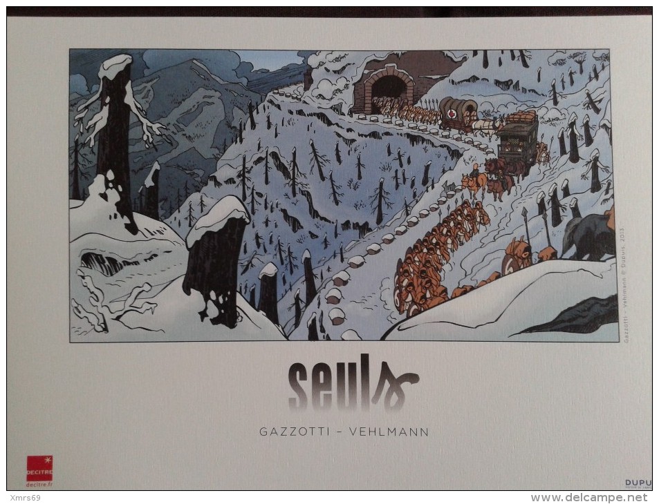 Ex-libris "Seuls" De Gazzotti Et Vehlmann - 2013 - Illustratori G - I