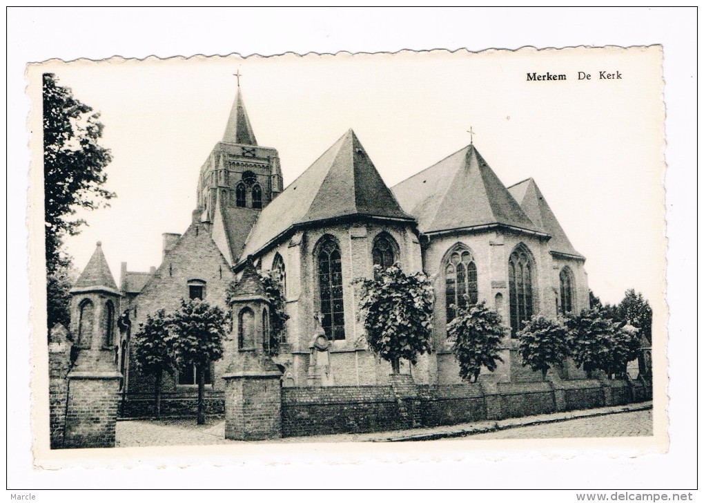 Merkem, De Kerk  Uitg. Drukkerij 't Houtland, A. Cnockaert - Peeters - Houthulst