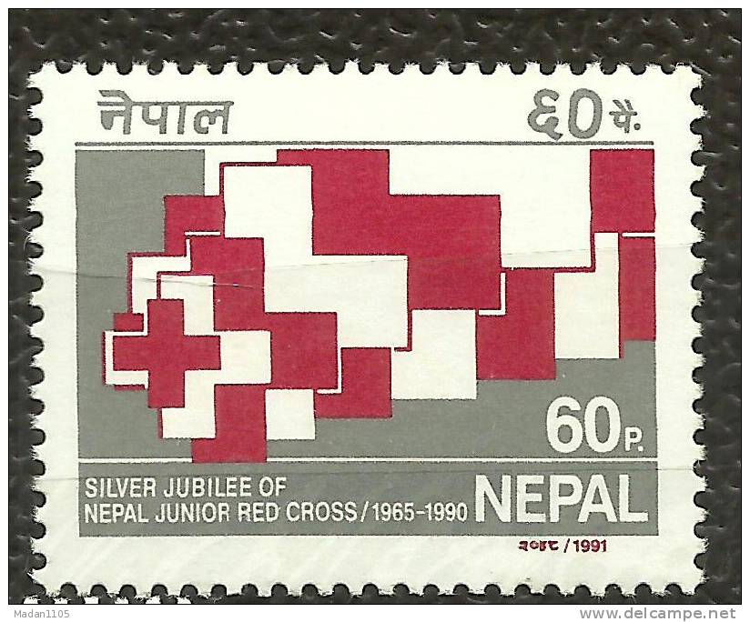 NEPAL, 1991, Red Cross, Flag, Health, Organisation, MNH, (**) - Rode Kruis