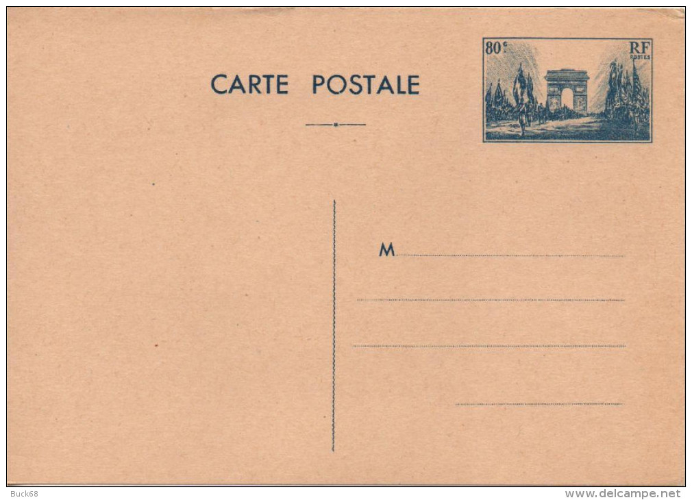 FRANCE Entier 403-CP2 ** MNH Type ARC DE TRIOMPHE Sur Carte (CV 16,00) - Cartes Postales Types Et TSC (avant 1995)