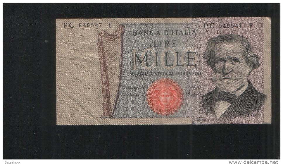 ITALIA 1 000 LIRE 1969 - 1000 Lire