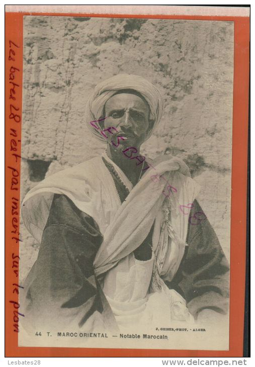 CPA  AFRIQUE MAROC  ORIENTAL  Notable Marocain      DEC 2014 DIV 457 - Afrique