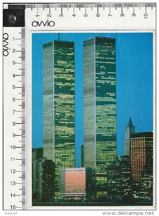 USA) NEW YORK - TORRI GEMELLE -1992 Viaggiata - World Trade Center