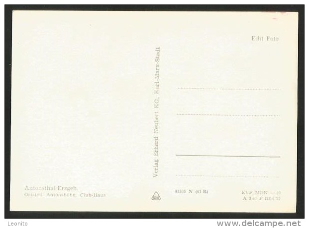 ANTONSTHAL Erzgeb. Antonshöhe Breitenbrunn CLUB-HAUS Sachsen - Breitenbrunn