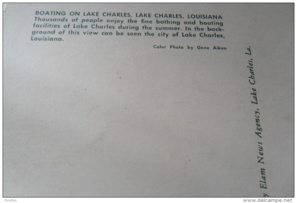 Boating Lake Charles Louisiana - Andere & Zonder Classificatie
