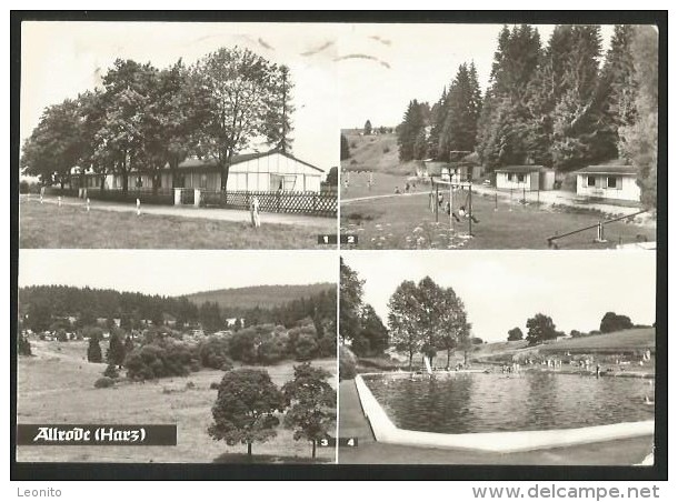 ALLRODE Harz Sachsen-Anhalt Quedlinburg Luppbodemühle Bungalowsiedlung Halle Waldbad 1977 - Quedlinburg