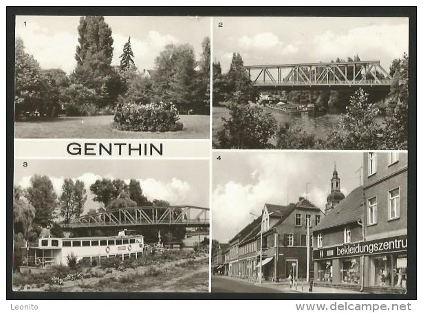 GENTHIN Ernst-Thälmann Strasse Plauer Kanal Anlagen Am Bahnhof Sachsen-Anhalt 1979 - Genthin