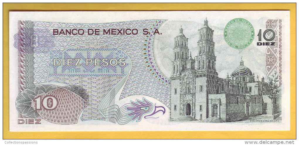 MEXIQUE - Billet De 10 Pesos. 15-05-75.  Pick: 63h. NEUF - México