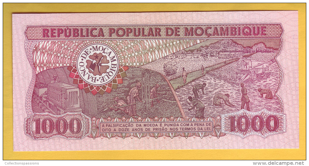 MOZAMBIQUE - Billet De 1000 Meticais. 16-06-80.  Pick: 128. NEUF - Mozambique