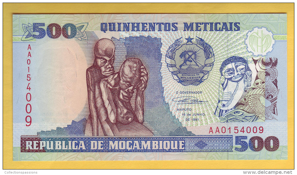 MOZAMBIQUE - Billet De 500 Meticais. 16-06-91.  Pick: 134. NEUF - Mozambico