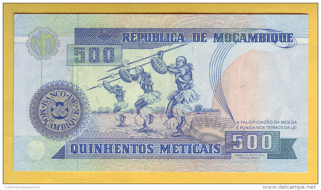 MOZAMBIQUE - Billet De 500 Meticais. 16-06-91.  Pick: 134. NEUF - Mozambico