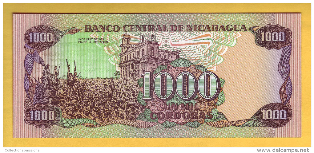 NICARAGUA - Billet De 1000 Cordobas. 1985.  Pick: 156b. NEUF - Nicaragua