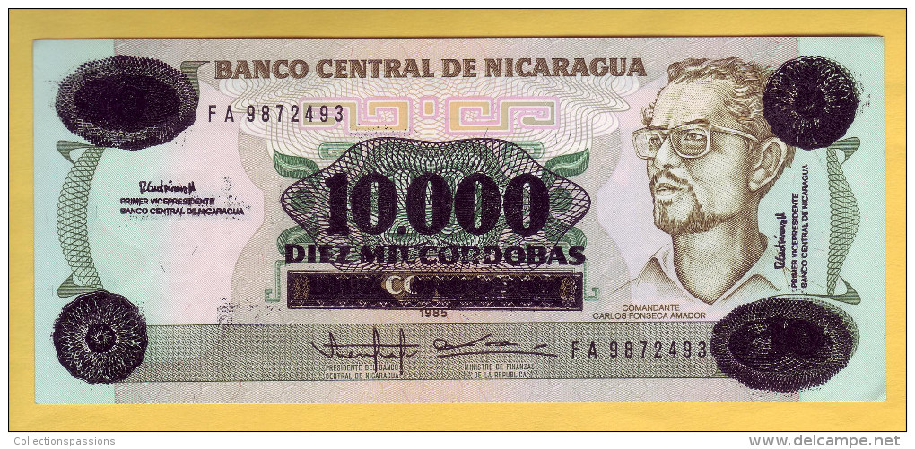 NICARAGUA - Billet De 10000 Cordobas. 1985.  Pick: 158. NEUF - Nicaragua