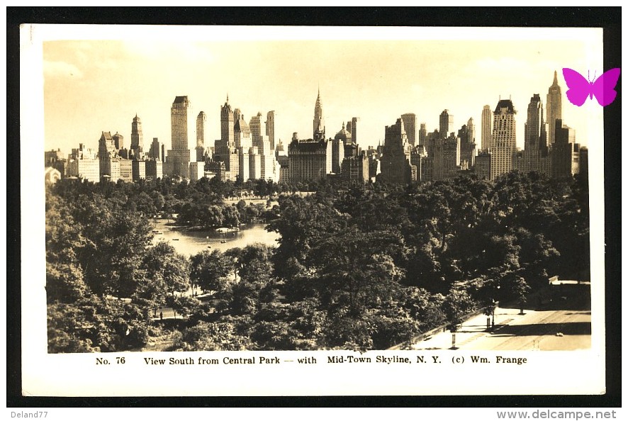 NEW YORK - View South From Central Park - With Mid-Town Skyline - Central Park