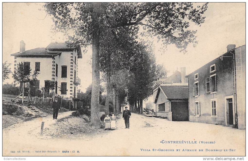 Contrexeville    88    Villa St Georges Et  Avenue De Dombrot Le Sec - Autres & Non Classés