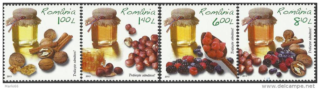 Romania - 2013 - Live Healthy! - Mint Stamp Set - Nuovi
