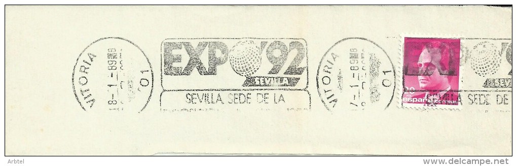 VITORIA FRAGMENTO CON MAT EXPO 92 SEVILLA - 1992 – Sevilla (Spanje)