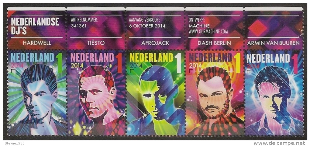 NETHERLANDS 2014 - Dutch DJ's - Set MNH - Nuevos