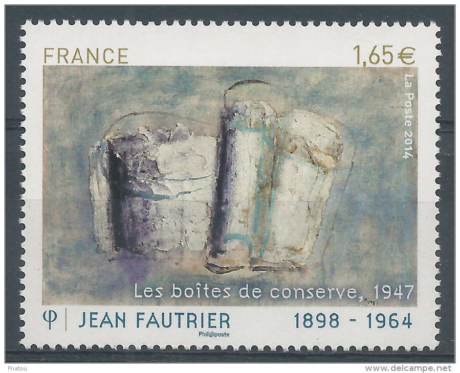 France, Jean Fautrier, French Painter, 2014, MNH VF - Unused Stamps