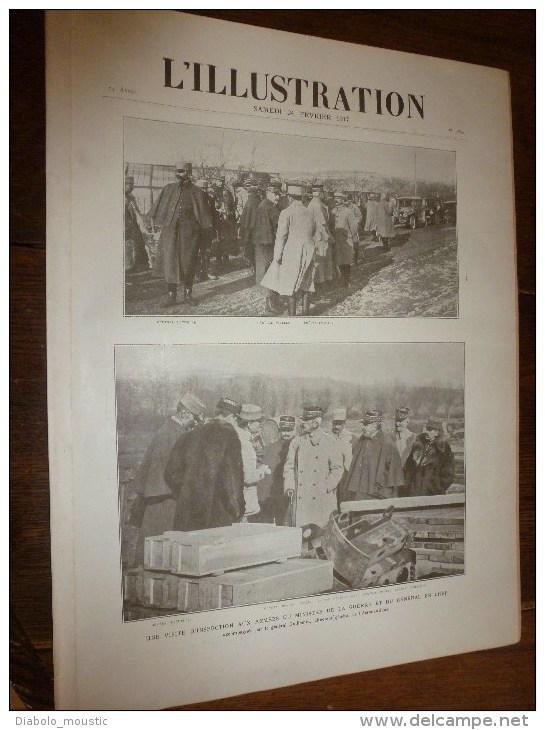 1917 : ATHENES;Mont-Athos;Dirigeable De Marine;Kigali;Tanganyika; Ujiji-Kigoma;Ecole Des Mutilés Aux Champs;Trafalgar-Sq - L'Illustration