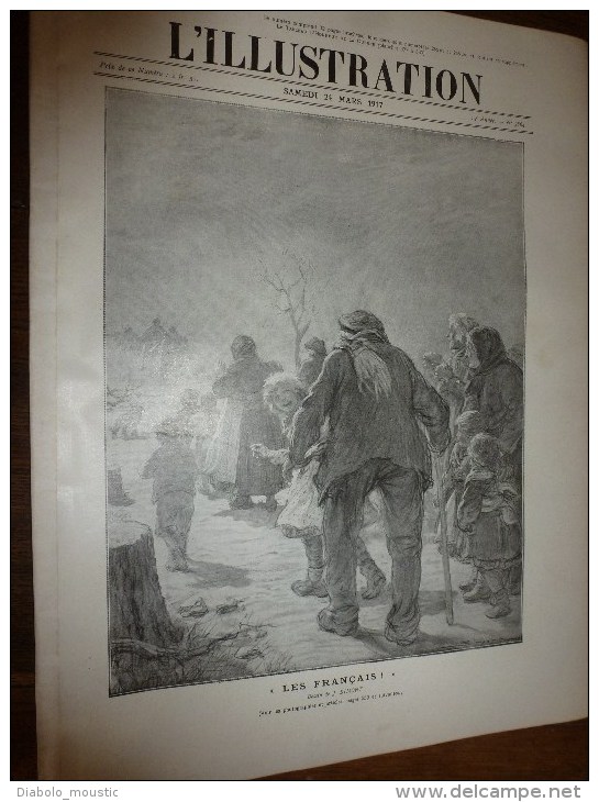 1917 :Révolution RUSSE;Kerenski;Photo Nicolas II,Fils Et Filles Et Garde Impériale;Forges Du CREUSOT;Lassigny;L'AUTOPED - L'Illustration