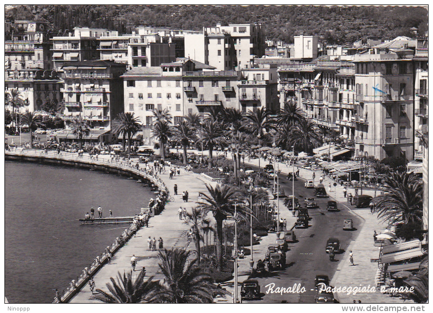 Italy 1958 Postcard, Rapallo, Sent To Great Britain - Interi Postali