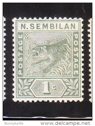 Malaya Negri Sembilan 1891-94 Tiger 1c Mint - Negri Sembilan