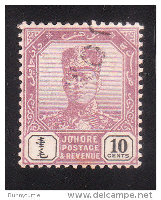 Malaya Johore 1904-08 Sultan Ibrahim 10c Used - Johore
