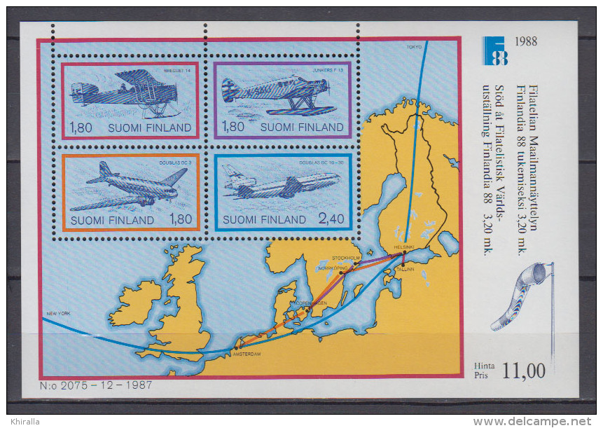 FINLANDE   1988         BF    N°   4          COTE   17 € 00 - Hojas Bloque