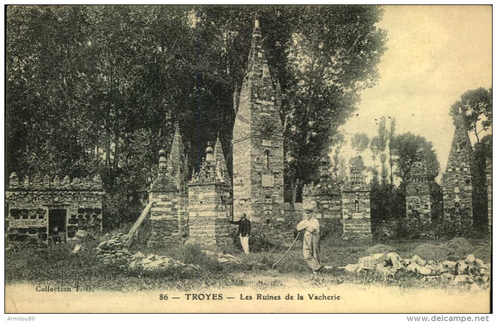 N°794 WW 62  TROYES LES RUINES DE LA VACHERIE - Troyes