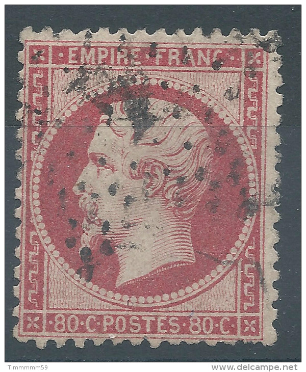 Lot N°27225    N°24a Rose Foncé, Oblit étoile Chiffrée 4 De PARIS ( R. D'ENGHEIN ) - 1862 Napoléon III.