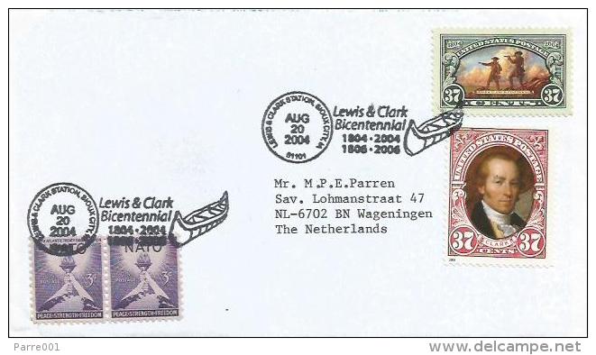 USA 2004 Sioux City Lewis & Clark Bicentennial Canoe President Clark Cover - 2001-2010