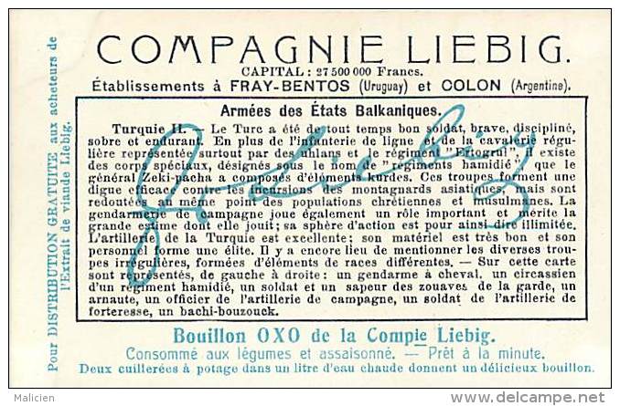 Chromo - Ref A22 - Liebig -  Armees Des Etats Balcaniques - Turquie 2 - - Liebig