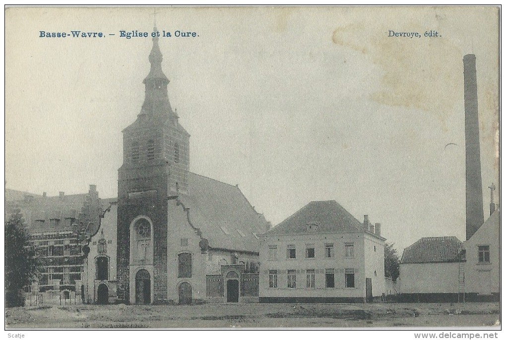 Basse-Wavre.  -   Eglise Et La Cure; - Wavre