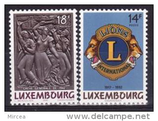 Luxembourg 1992 - Yv.no.1245-6 Neufs** - Nuevos