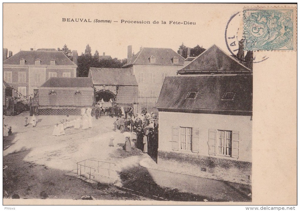 BEAUVAL/80/ Procession De La Fête-Dieu/ Réf:C2589 - Beauval