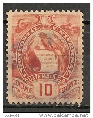 Timbres - Amérique - Guatemala - 1887/95 - 10 Centavos - - Guatemala