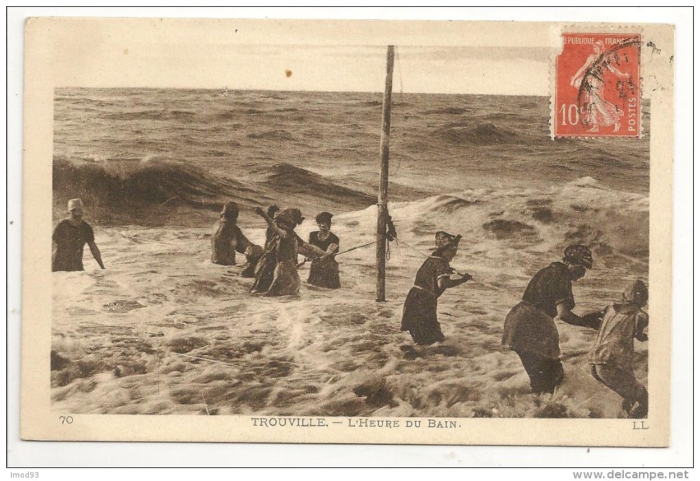 14 - TROUVILLE - L'Heure Du Bain - éd. LL N° 70 - Trouville