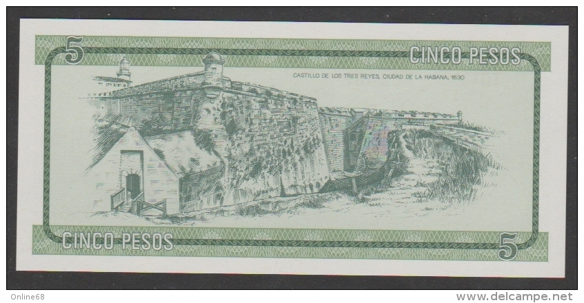 CUBA 5 PESOS ND (1985) Série B  # HD 778468 - Fortresses In Cuba" Issue Foreign Exchange Certificates - Cuba