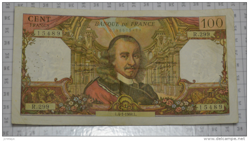 100 Francs Corneille:  R299, état TTB - 100 F 1964-1979 ''Corneille''