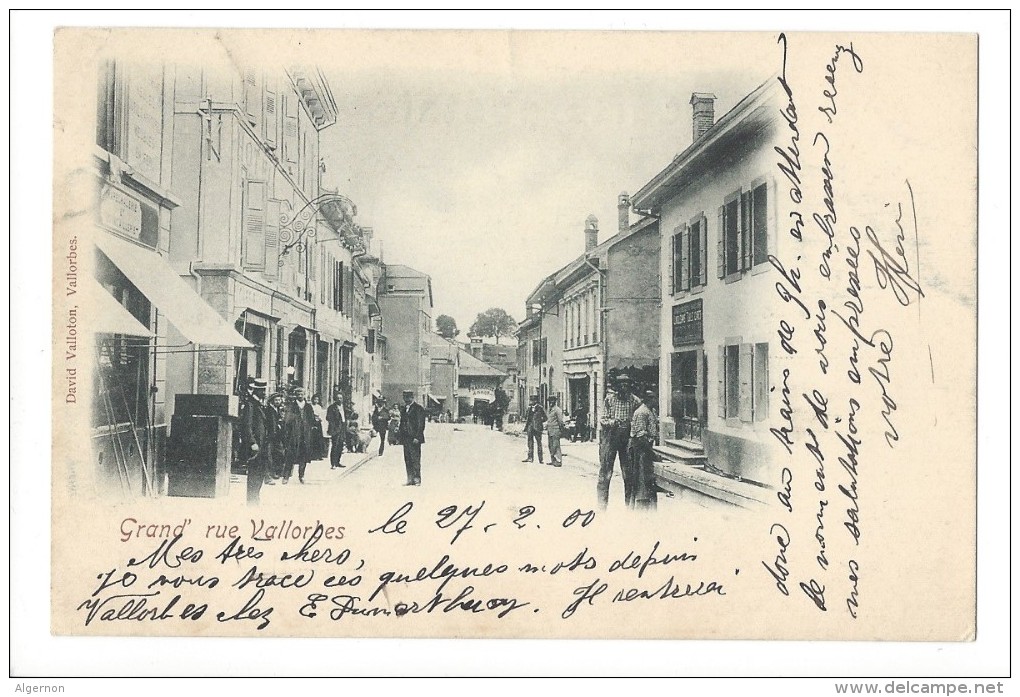 11013 - Vallorbe Vallorbes Grand'Rue En 1900 - Vallorbe