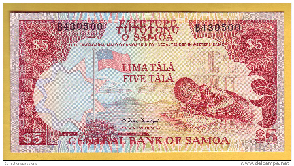 SAMOA - Billet De 5 Tala. 1985. Pick: 26. NEUF - Samoa